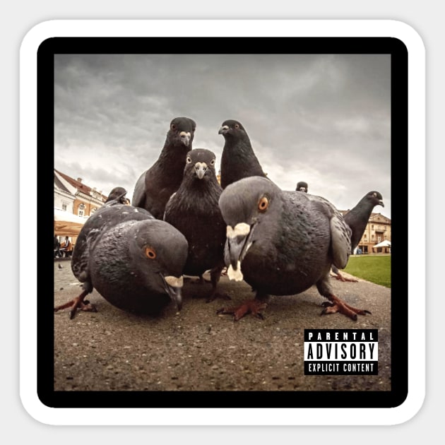 Pigeons Album Cover Sticker by PigeonHub